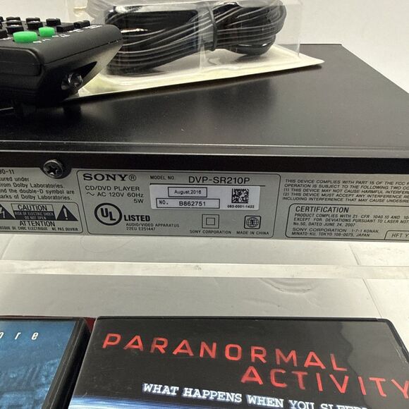 Sony Dvd Player Horror Movie Bundle Paranormal Activity White Noise 4 Films - Picture 7 of 9